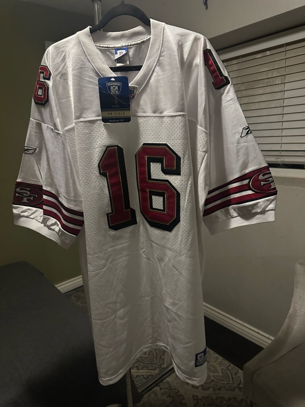 Reebok Men’s White San Francisco 49ers #16 Football Jersey